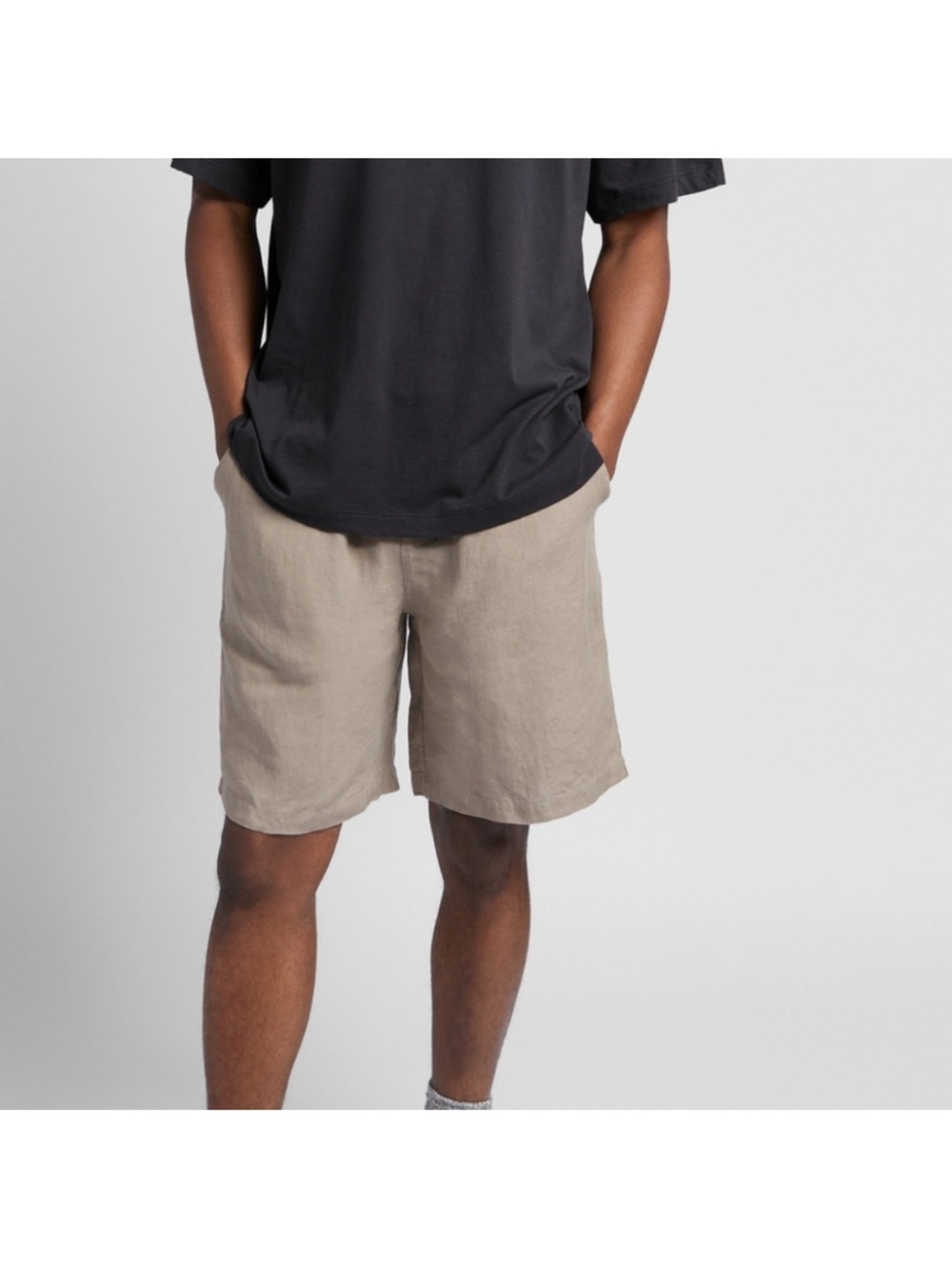 Parachute Men’s 100% Linen Shorts In Fawn Size Large